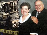 Caption: An elderly couple have been found dead after a father and son broke into their house in an apparent random home invasion, set the place on fire and abducted them. Jerome Faulkner, 73, and his wife Dora, 62, were killed after being taken from their home in Oak Hill, North Carolina, at 7am on New Year's Day by two men who also stole their SUV. Police in Lewisburg, West Virginia found the couple's bodies around 4pm following a shootout with the suspects when officers pulled over the stolen white Chevrolet SUV being driven by 21-year-old Eric Alexander Campbell.