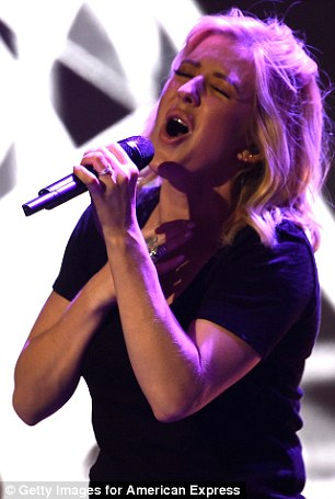 Singing her heart out: The chart-topper belted through her best hits for the special live stream