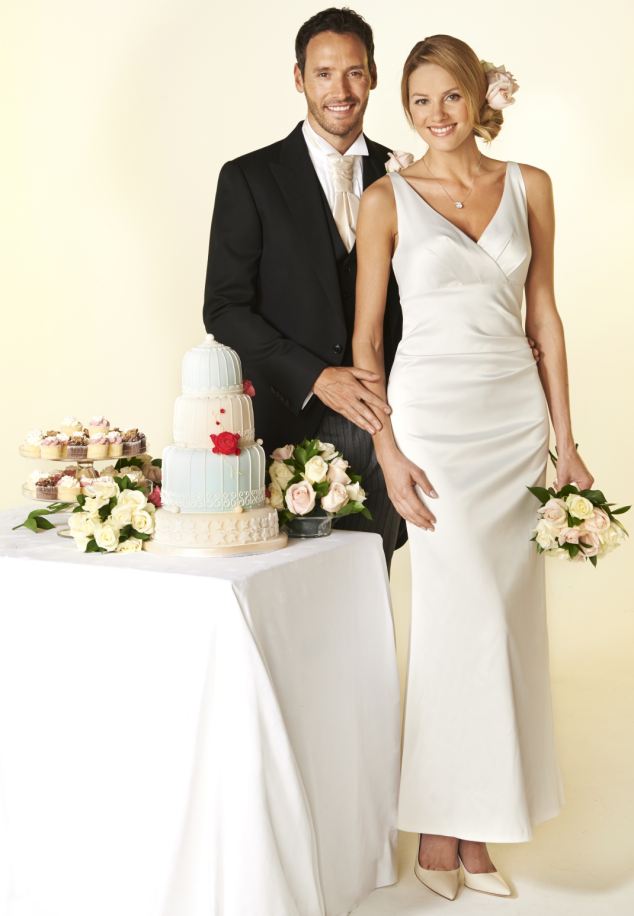 Could M  S cater to all of your wedding needs and save you money? From the £99 bride's dress to the £199 morning suit (both pictured) choosing the high street store could save you thousands. But can they deliver the goods? GEMMA CHAMP finds out