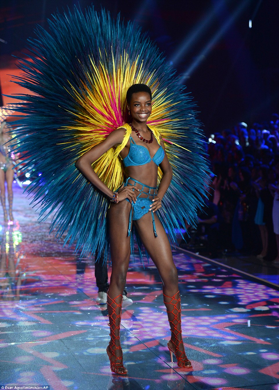 What a beauty: Maria Borges, 23, was raised by her siblings during the Angolan civil war and only signed professionally three years ago