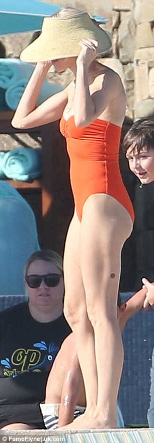 Va-voom: The Australian standout also showed off incredible muscle tone in her thighs