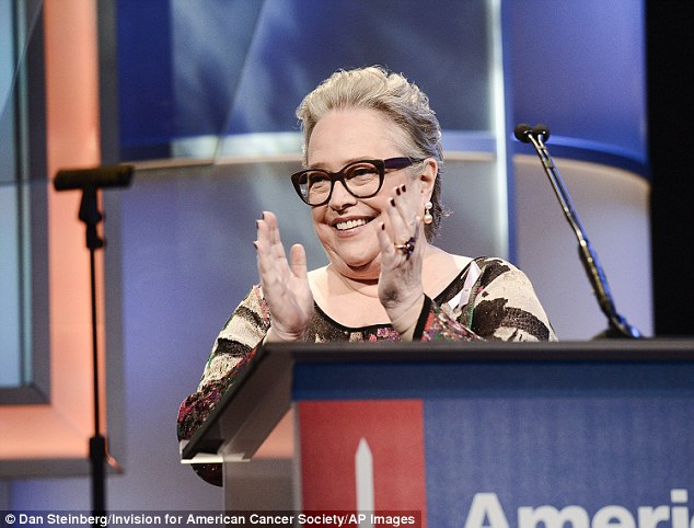 Keeping hope alive: The Boychoir actress presided over the ceremony the evening before National Cancer Survivors Day, which celebrates the estimated 14.5M survivors of the disease