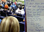 One guy recently became an Internet sensation for his unconventional act of kindness toward a stranger who was being cheated on by his pregnant girlfriend. For those who missed it, he was reportedly sitting behind a couple at the Detroit Lions? Thanksgiving Day game when he repeatedly saw the woman texting another man!So, he took it upon himself to write a cheating note about her deceit to her boyfriend. Then, he took things a step further when he recounted his actions in a Facebook post.Although many viewers found the man?s actions quite noble, of course, he was also scrutinized by many people who felt it really wasn?t his business. Now, he?s speaking out in response to the backlash he?s received.Read more at http://www.inquisitr.com/1664543/cheating-note-viral-update-guy-who-busted-the-pregnant-girlfriend-responds-to-critics/#B3wBCyXd0kSq8y1E.99
