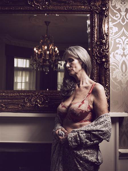 Nicola Griffin, 56, lingerie model