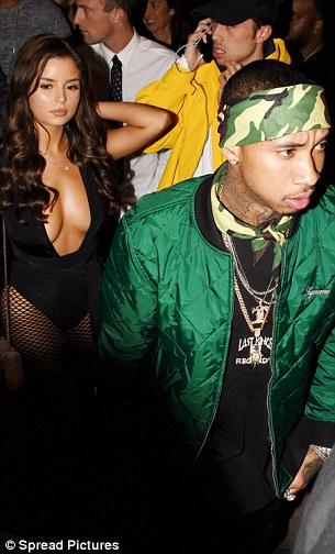 The pair were spotted at a nightclub in Cannes, pictured, on Thursday night