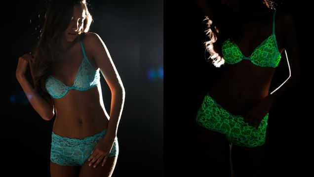 Glow-in-the-Dark Lingerie? Yup, Glow-in-the-Dark Lingerie!