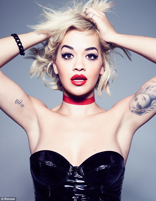 Beauty guru: Rita has created a range of nail varnishes and lip colours that stay true to her trademark outlandish and eclectic style