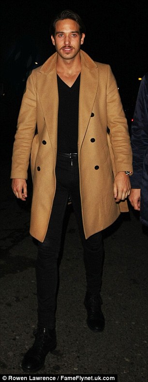 In good company: Danielle’s relationship with James Lock is back on track following a temporary split, and the TOWIE hunk was present on Friday evening as they stepped out in Loughton