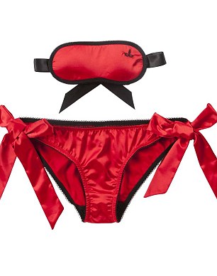 Something for everyone: The range of emblazoned pants and bras costs between £5-£25 and sizes range from 32B - 38DD